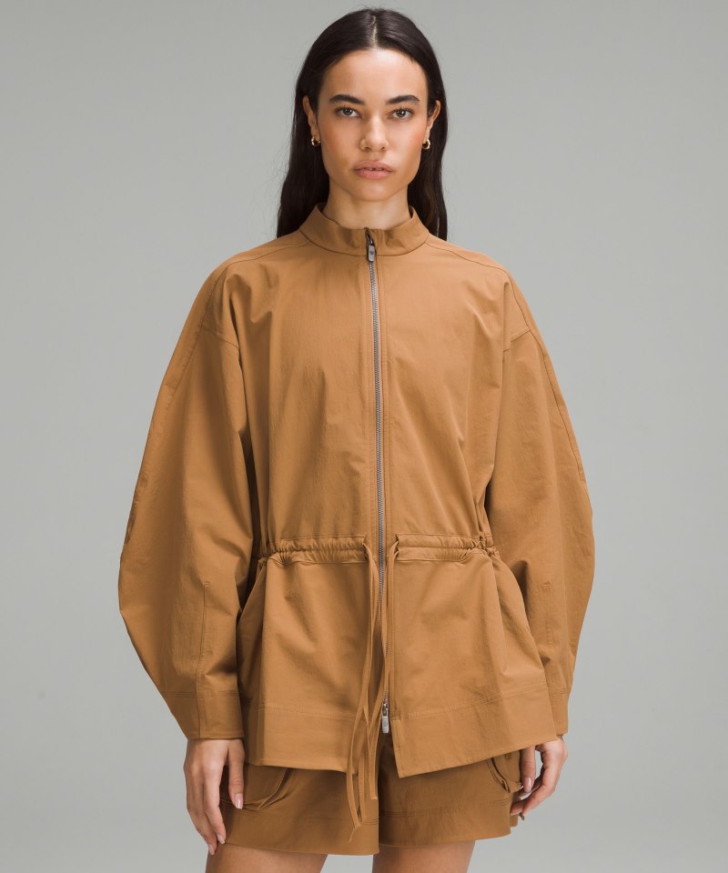 Lululemon Cinch-Waist Stretch Shirt Jacket Bold Beige Online Outlet Sale