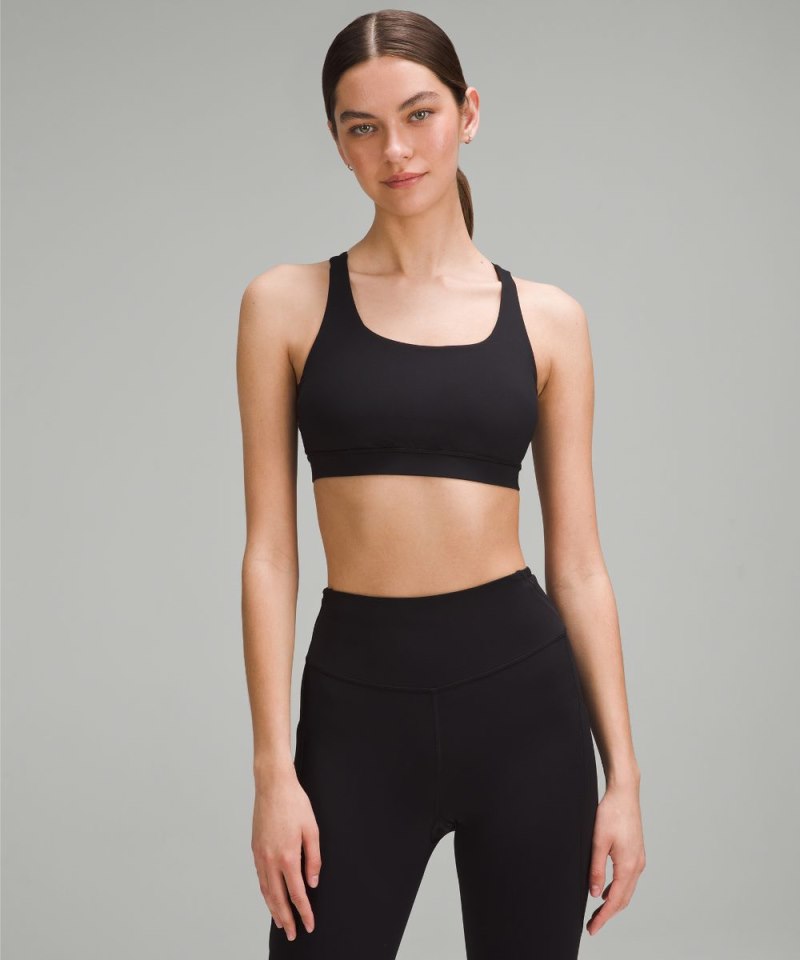 Lululemon Energy Bra *Medium Support, B–D Cups Black Online Outlet Sale