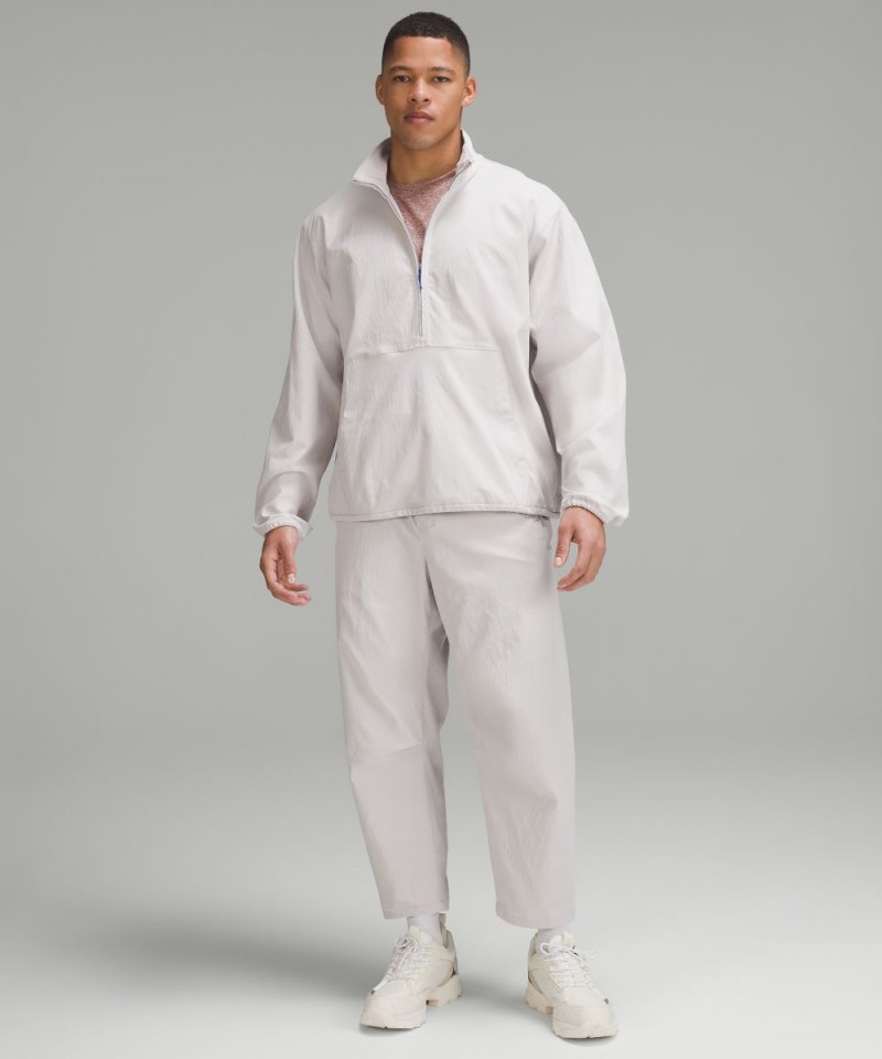Lululemon lab Stretch Woven Half-Zip Pullover Light Chrome Online Outlet Sale