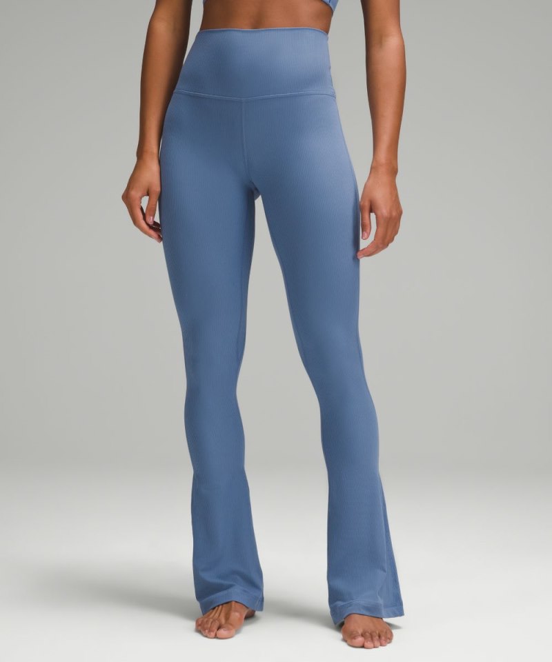 Lululemon Align™ High-Rise Ribbed Mini-Flare Pant *Regular Oasis Blue Online Outlet Sale