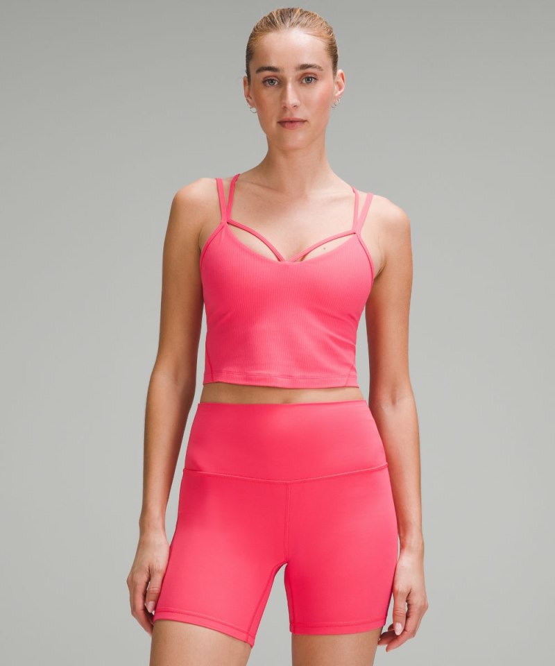 Lululemon Align™ Strappy Ribbed Tank Top Glaze Pink Online Outlet Sale