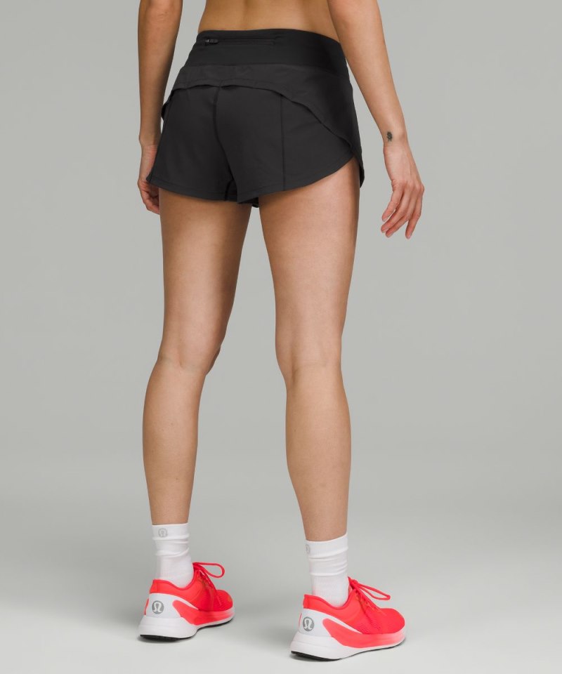 Lululemon Speed Up Low-Rise Lined Short 2.5" Black Online Outlet Sale