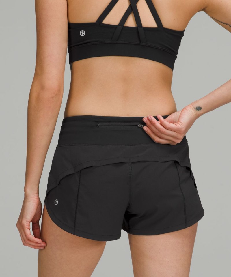 Lululemon Speed Up Low-Rise Lined Short 2.5" Black Online Outlet Sale