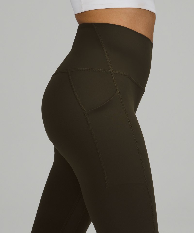 Lululemon Align™ High-Rise Pant with Pockets 28" Dark Olive Online Outlet Sale