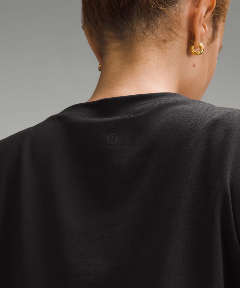 Lululemon Long-Sleeve Crewneck Shrug Black Online Outlet Sale