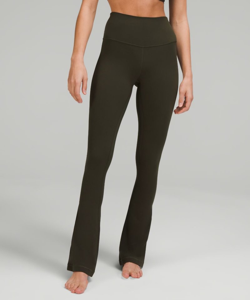 Lululemon Align™ High-Rise Mini-Flare Pant *Regular Dark Olive Online Outlet Sale