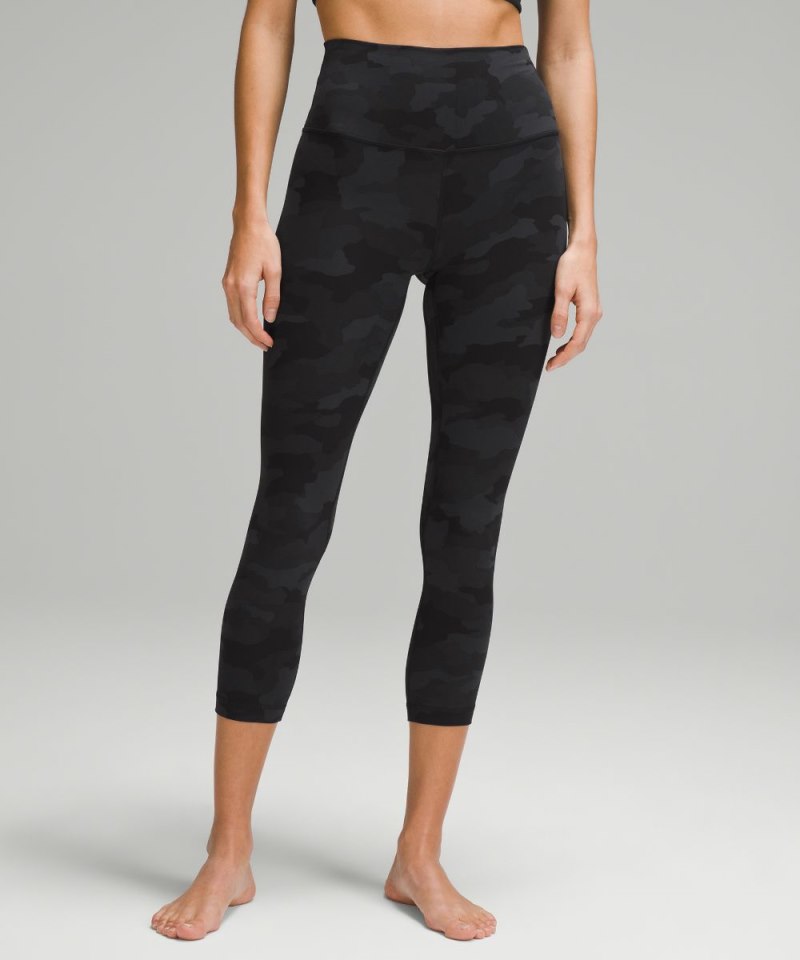Lululemon Align™ High-Rise Crop 23" Heritage 365 Camo Deep Coal Multi Online Outlet Sale