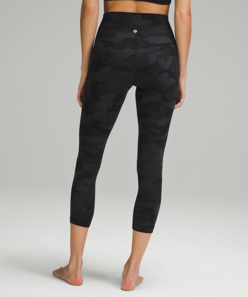 Lululemon Align™ High-Rise Crop 23" Heritage 365 Camo Deep Coal Multi Online Outlet Sale