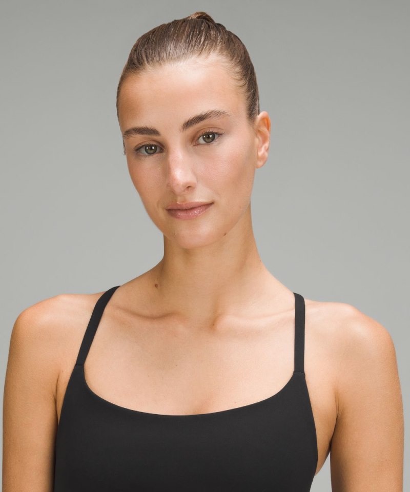 Lululemon Wunder Train Strappy Racer Bra *Light Support, A / B Cup Black Online Outlet Sale