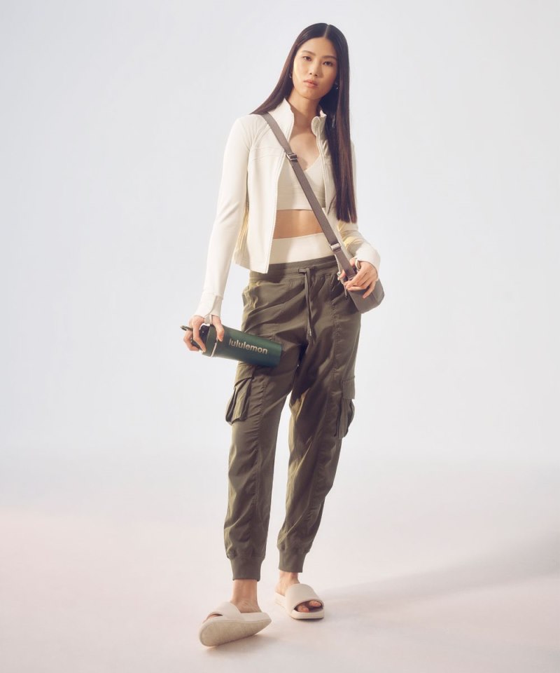 Lululemon Dance Studio Relaxed-Fit Mid-Rise Cargo Jogger Army Green Online Outlet Sale