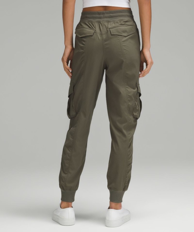 Lululemon Dance Studio Relaxed-Fit Mid-Rise Cargo Jogger Army Green Online Outlet Sale