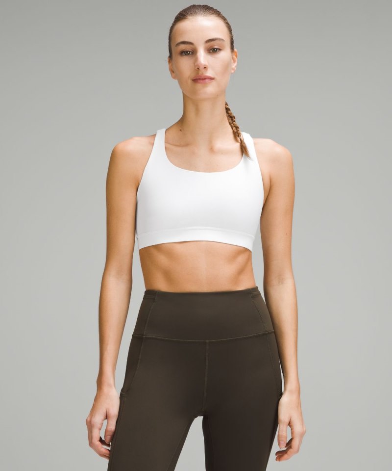 Lululemon Energy Bra *Medium Support, B–D Cups White Online Outlet Sale