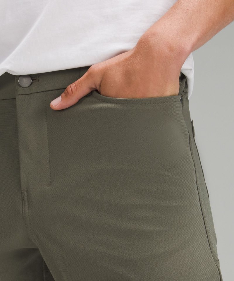 Lululemon ABC Slim-Fit 5 Pocket Pant 34"L *Warpstreme Army Green Online Outlet Sale