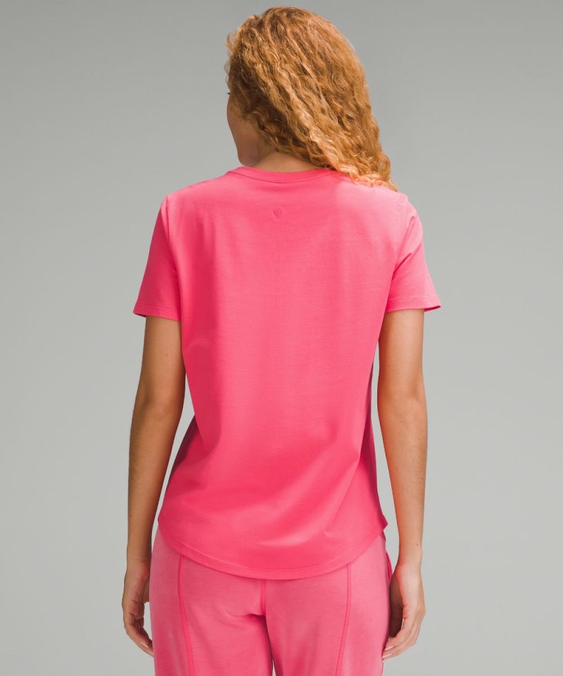 Lululemon Love Crewneck T-Shirt Glaze Pink Online Outlet Sale