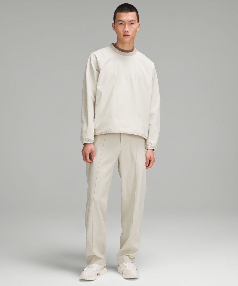 Lululemon lab Stretch Woven Trouser 34"L Nano Check Antique White Bamboo Online Outlet Sale