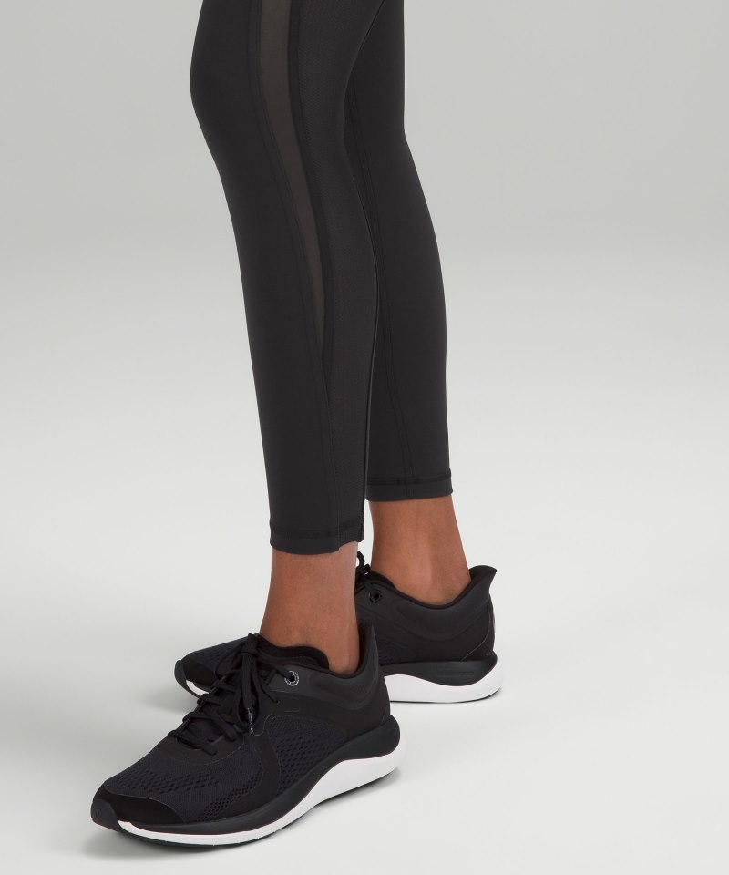Lululemon Everlux and Mesh Super-High-Rise Training Tight 25" Black Online Outlet Sale
