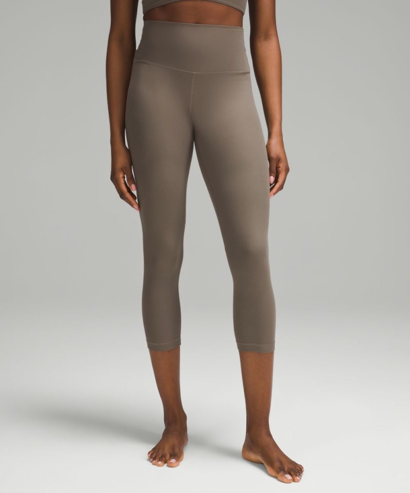 Lululemon Align™ High-Rise Ribbed Crop 23" Nomad Online Outlet Sale
