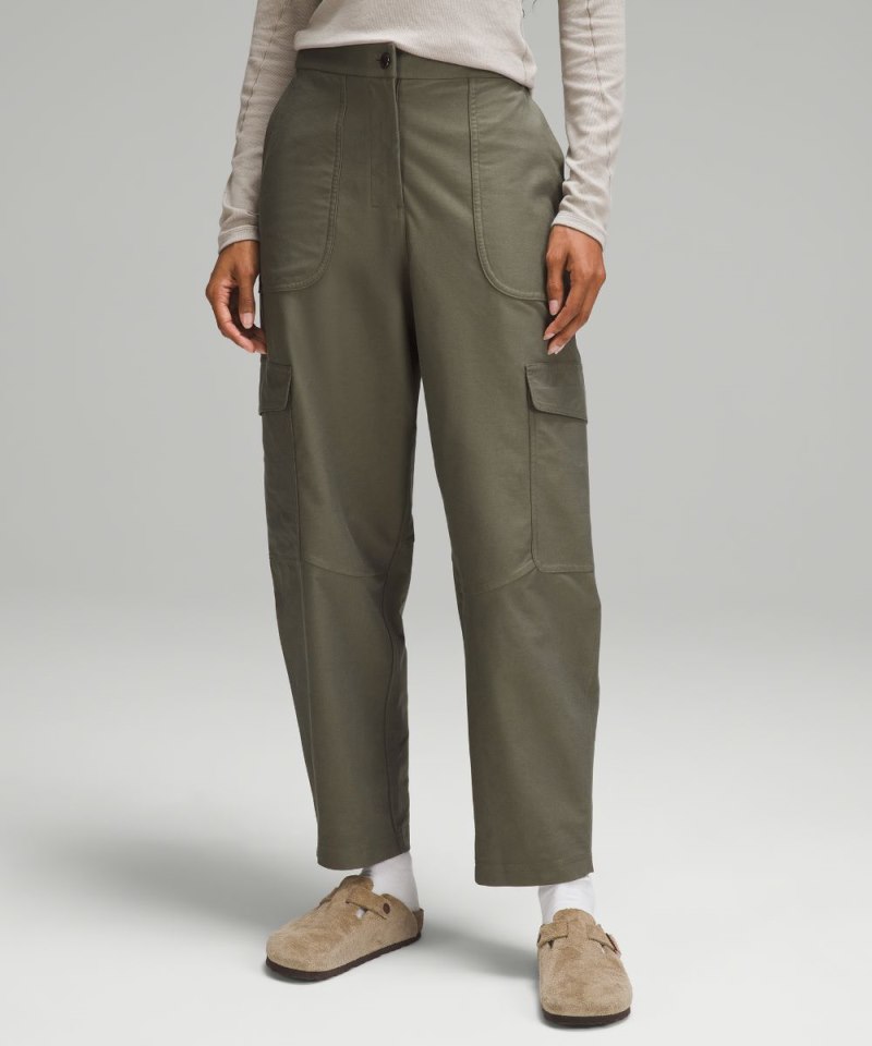 Lululemon Light Utilitech Cargo Pocket High-Rise Pant Army Green Online Outlet Sale