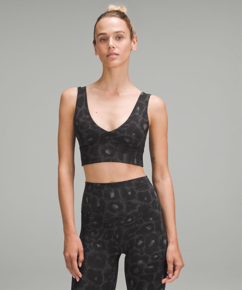 Lululemon Align™ V-Neck Bra *Light Support, A / B Cup Spray Leopard Black Multi (not available) Online Outlet Sale