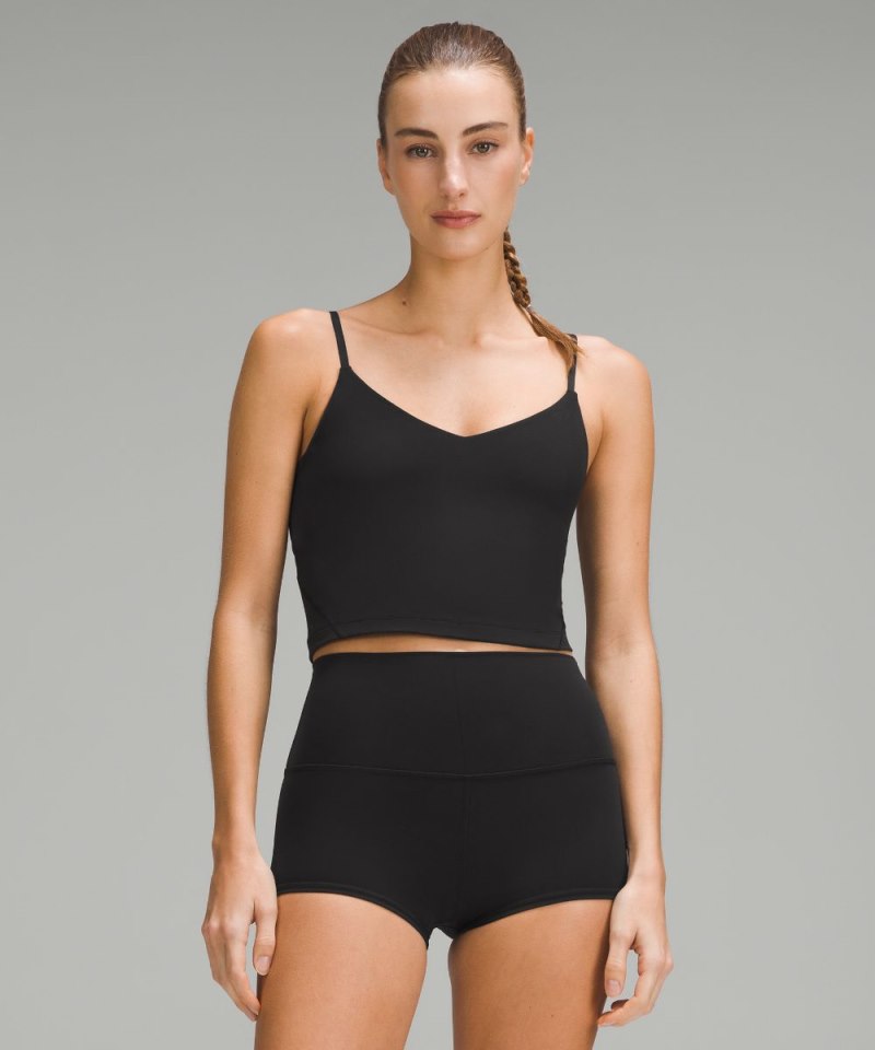 Lululemon Align™ Cropped Cami Tank Top *A / B Cup Black Online Outlet Sale