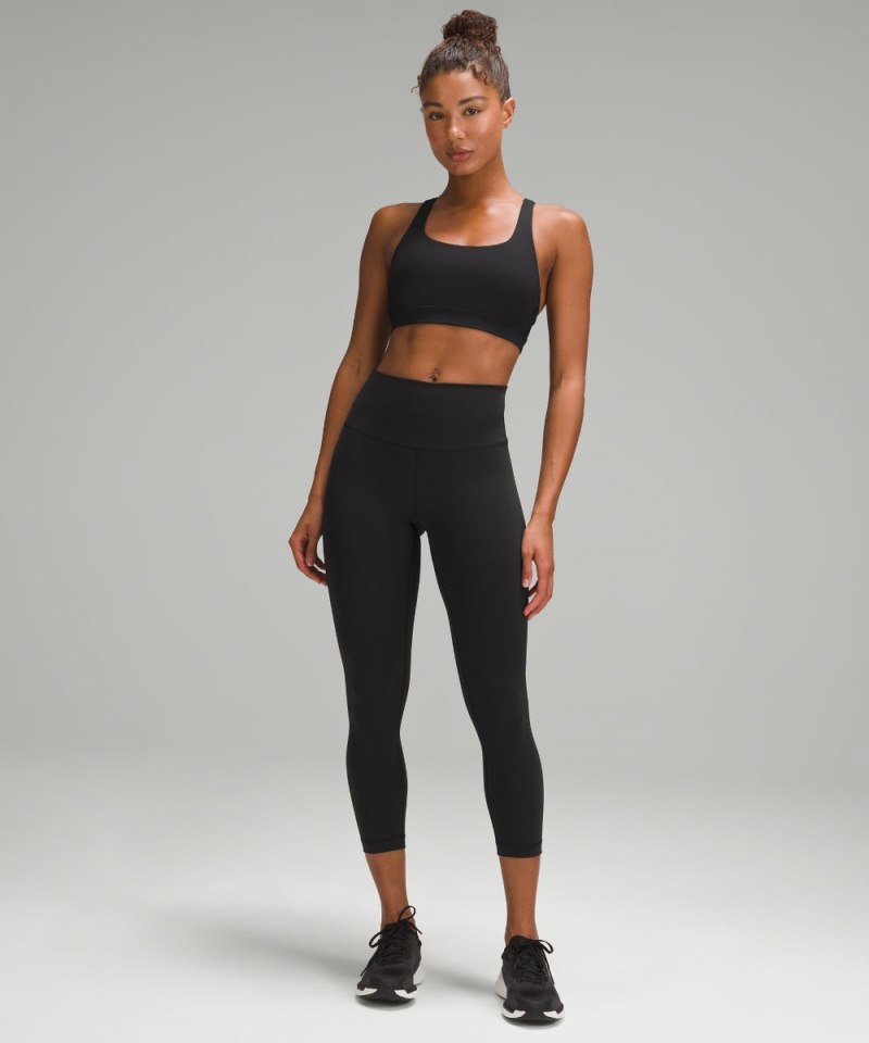 Lululemon Wunder Train High-Rise Crop 23" Black Online Outlet Sale