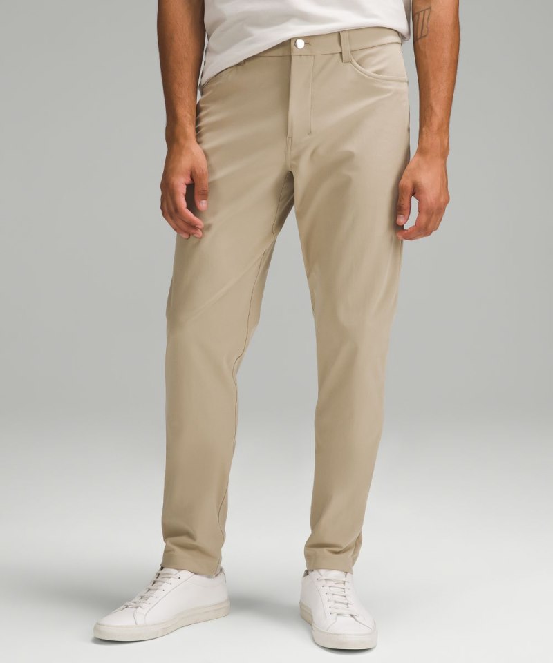 Lululemon ABC Slim-Fit 5 Pocket Pant 32"L *Warpstreme Compass Khaki Online Outlet Sale
