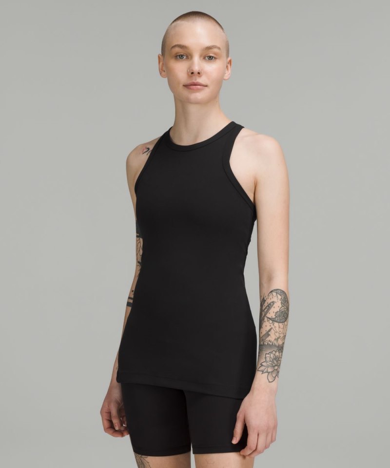 Lululemon Align™ Hip-Length Racerback Tank Top Black Online Outlet Sale