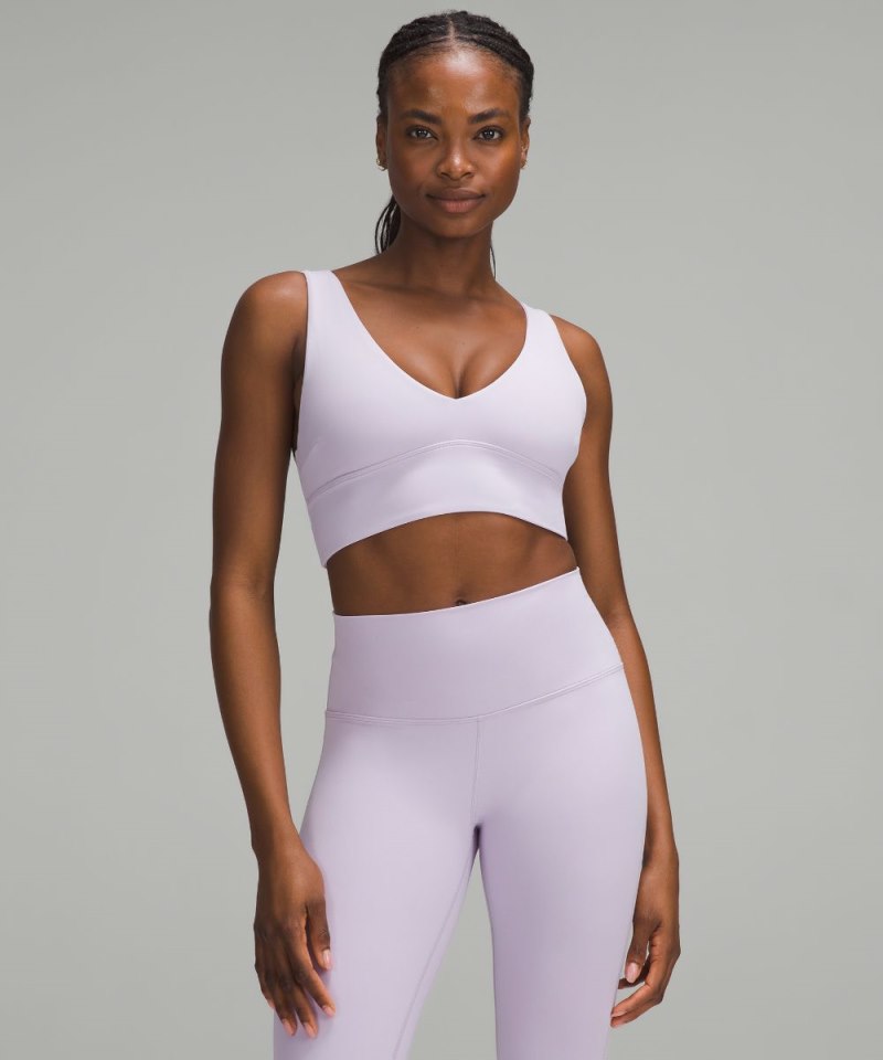 Lululemon Align™ V-Neck Bra *Light Support, C / D Cup Lilac Ether Online Outlet Sale