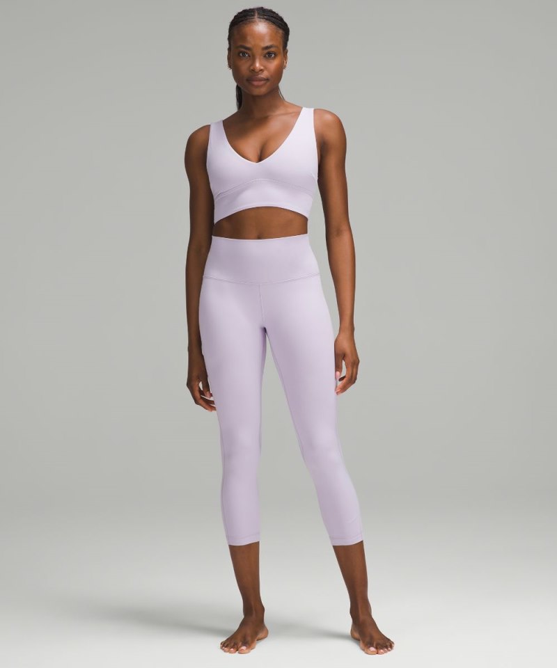 Lululemon Align™ V-Neck Bra *Light Support, C / D Cup Lilac Ether Online Outlet Sale