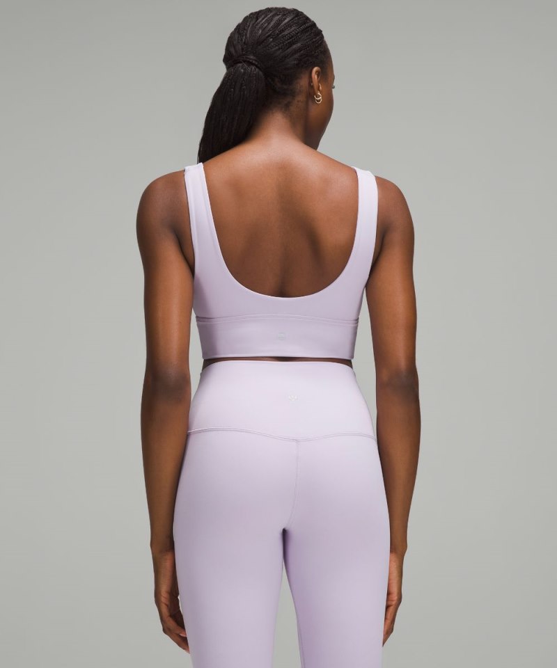 Lululemon Align™ V-Neck Bra *Light Support, C / D Cup Lilac Ether Online Outlet Sale