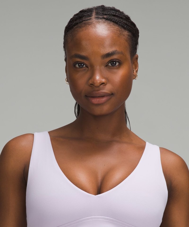 Lululemon Align™ V-Neck Bra *Light Support, C / D Cup Lilac Ether Online Outlet Sale