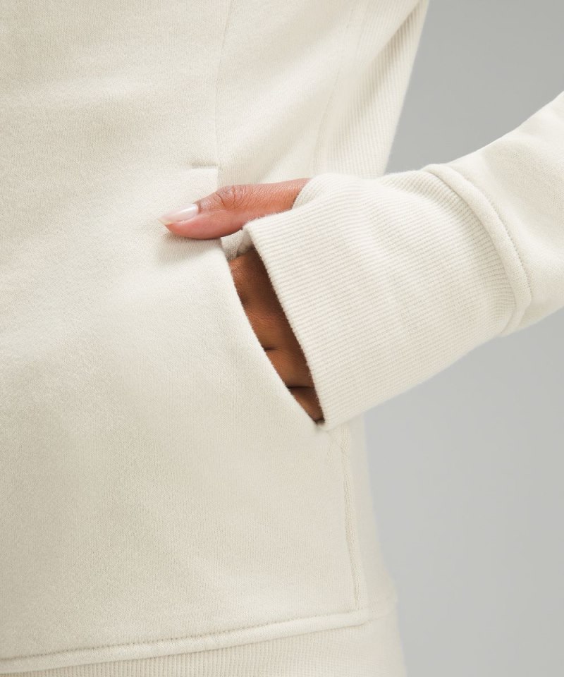 Lululemon Scuba Full-Zip Hoodie Bone Online Outlet Sale