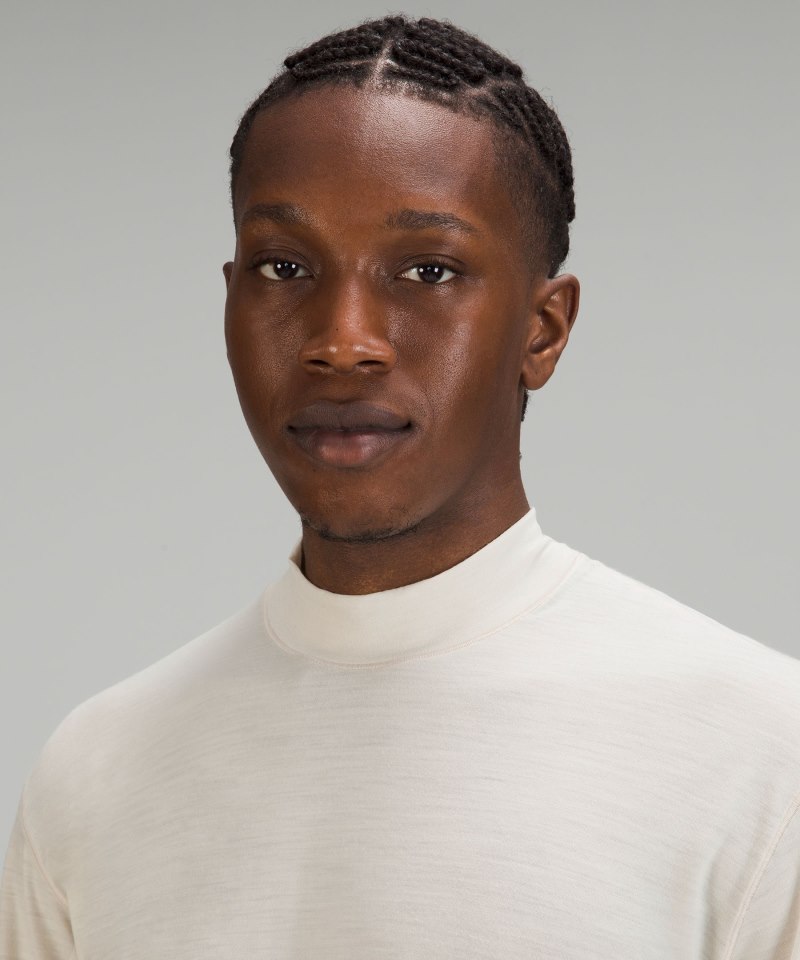 Lululemon lab Merino Wool-Blend Long-Sleeve Shirt Natural Ivory Online Outlet Sale