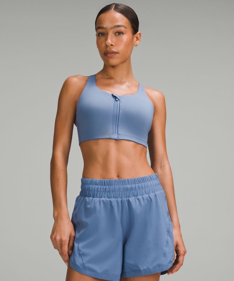 Lululemon Energy Bra High Support Zip-Front *High Support, B–G Cups Oasis Blue Online Outlet Sale