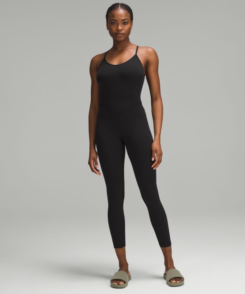 Lululemon Align™ Cross-Back Bodysuit 25" Black Online Outlet Sale