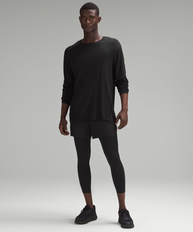 Lululemon Surge Tight 22" *Nulux Black Online Outlet Sale