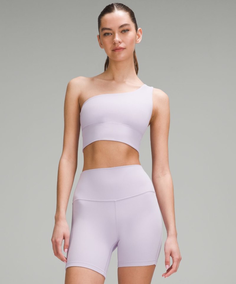 Lululemon Align™ Asymmetrical Bra *Light Support, A / B Cup Lilac Ether Online Outlet Sale