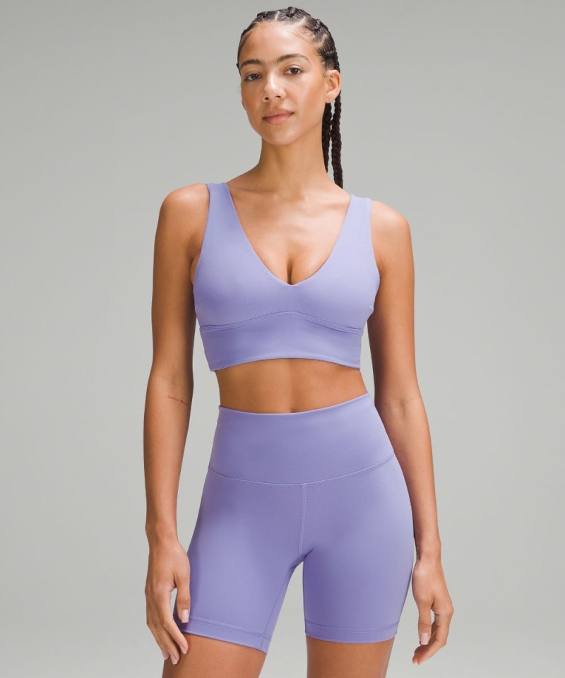 Lululemon Align™ V-Neck Bra *Light Support, C / D Cup Dark Lavender Online Outlet Sale