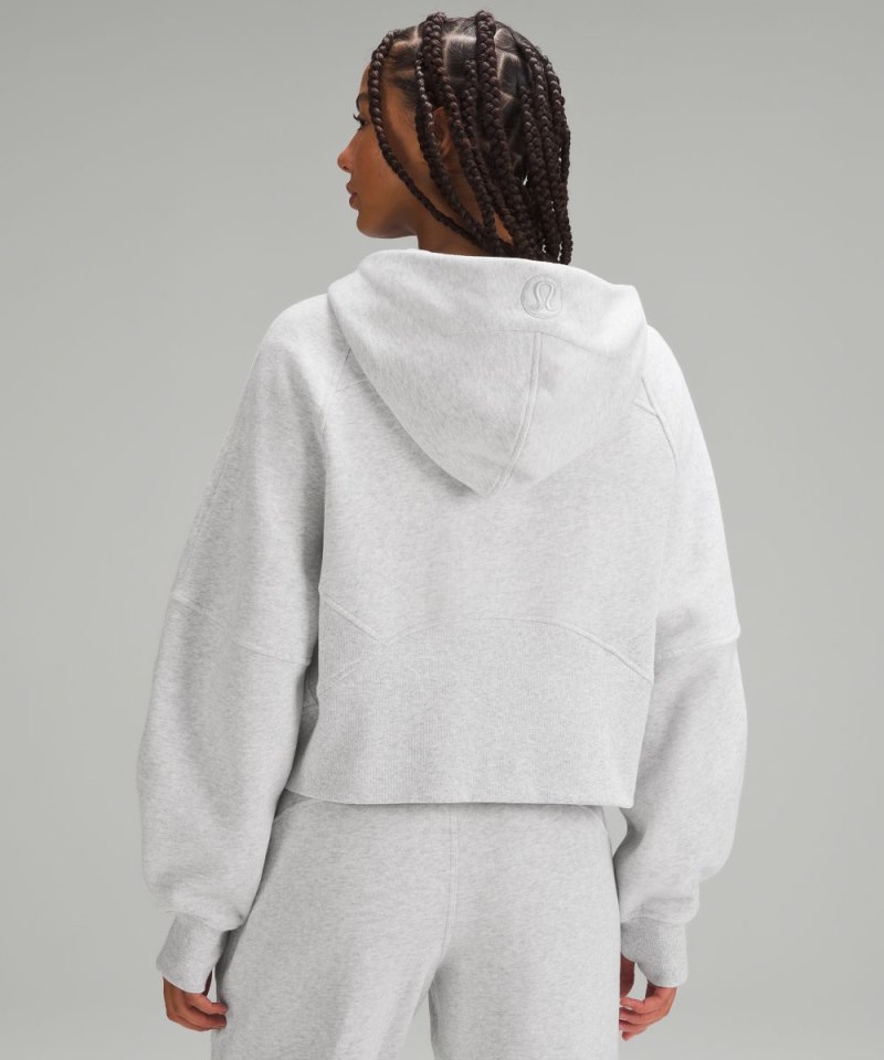 Lululemon Scuba Oversized Half-Zip Hoodie Heathered Core Ultra Light Grey Online Outlet Sale