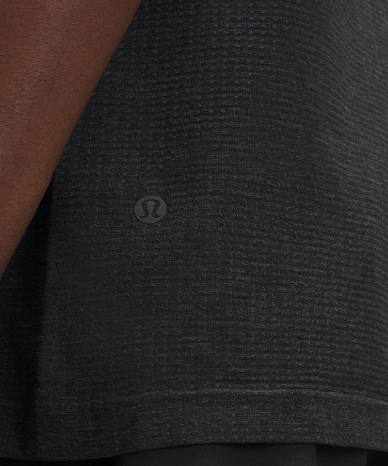 Lululemon Metal Vent Tech Sleeveless Shirt *Updated Fit Graphite Grey / Black Online Outlet Sale
