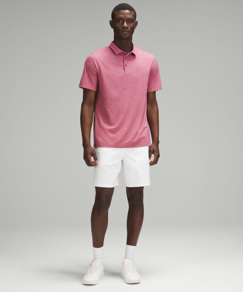 Lululemon Evolution Short-Sleeve Polo Shirt Heathered Washed Mauve Online Outlet Sale