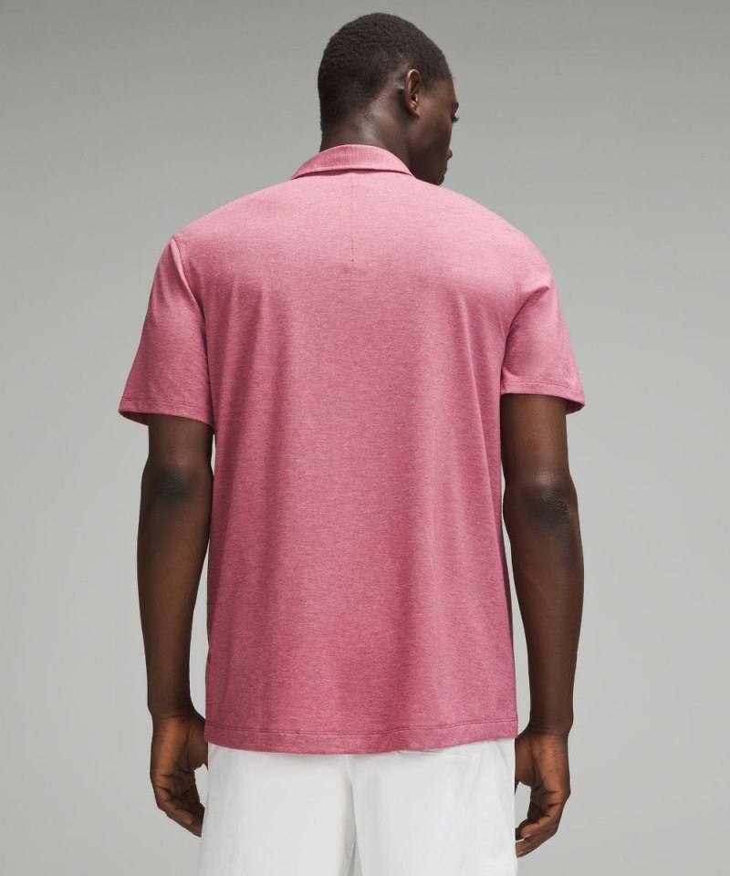 Lululemon Evolution Short-Sleeve Polo Shirt Heathered Washed Mauve Online Outlet Sale