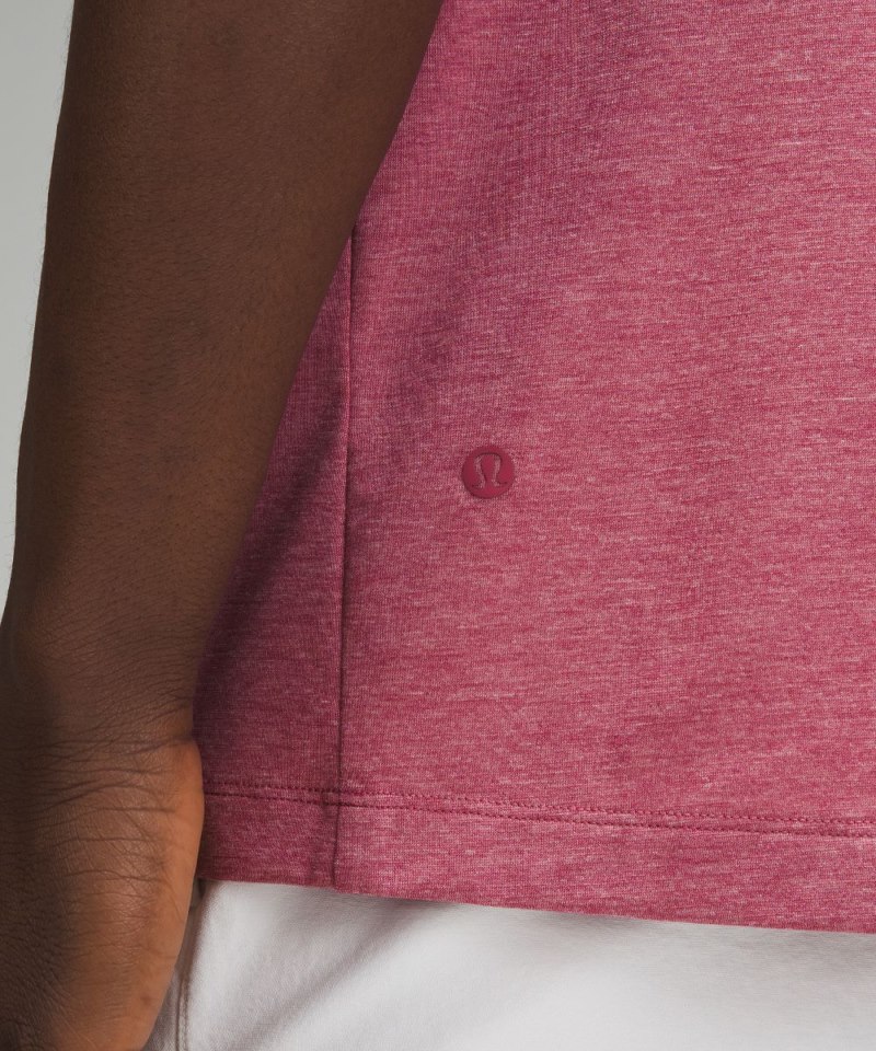 Lululemon Evolution Short-Sleeve Polo Shirt Heathered Washed Mauve Online Outlet Sale