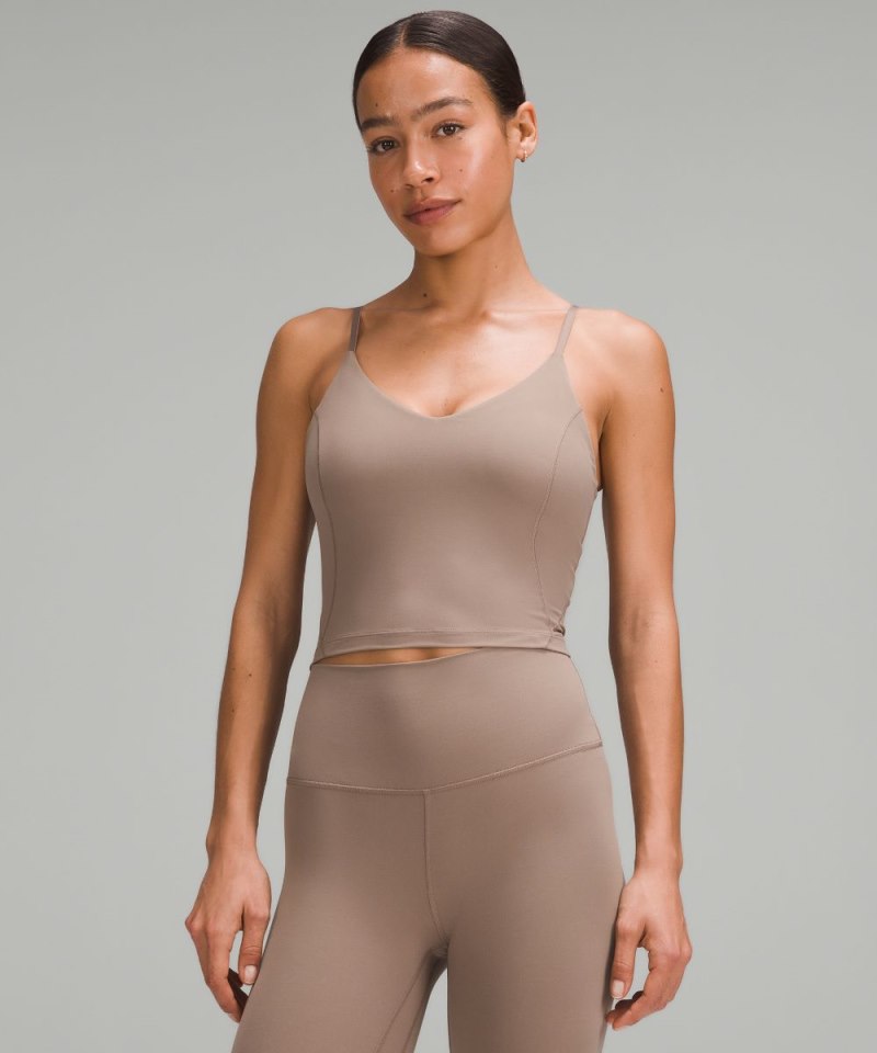 Lululemon Align™ Cropped Cami Tank Top *C / D Cup Taupetastic Online Outlet Sale