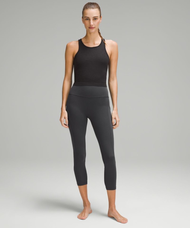 Lululemon Align™ High-Rise Crop with Pockets 23" Graphite Grey Online Outlet Sale
