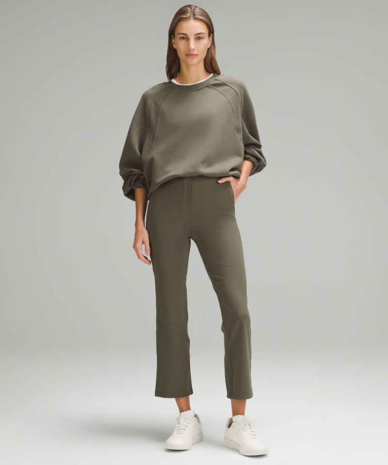 Lululemon Smooth Fit Pull-On High-Rise Cropped Pant Army Green Online Outlet Sale