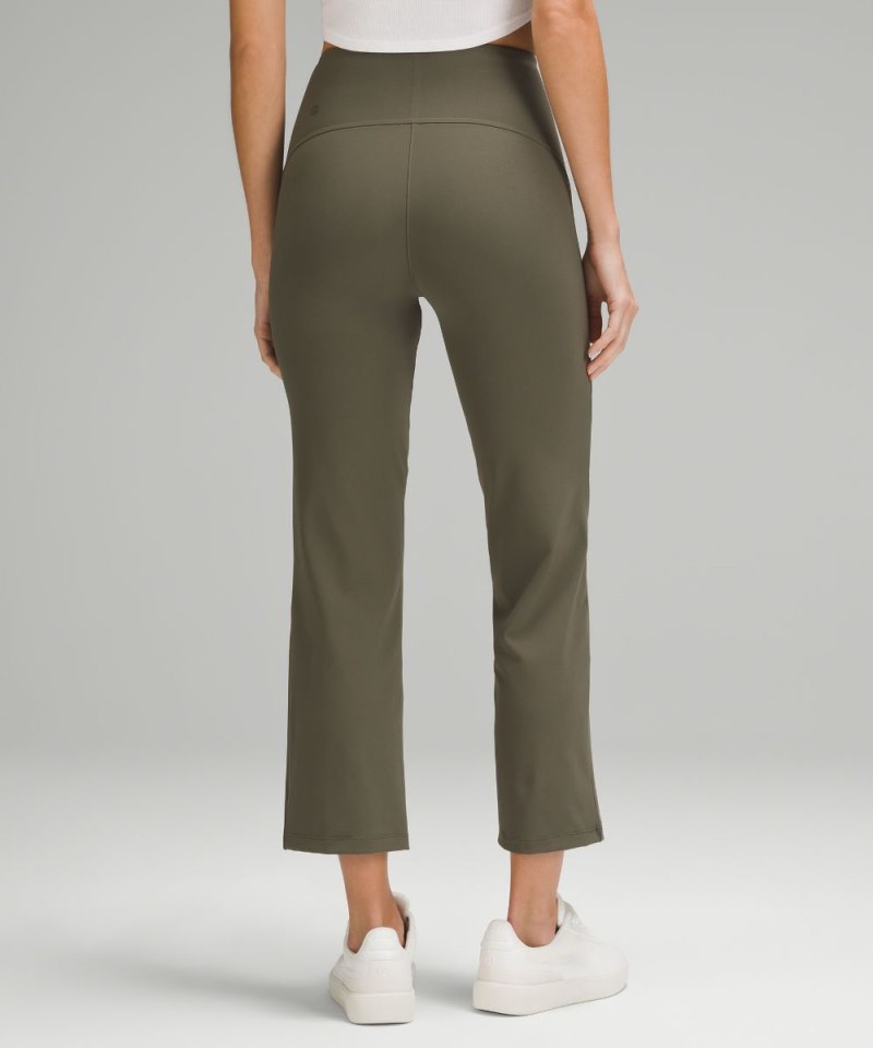 Lululemon Smooth Fit Pull-On High-Rise Cropped Pant Army Green Online Outlet Sale