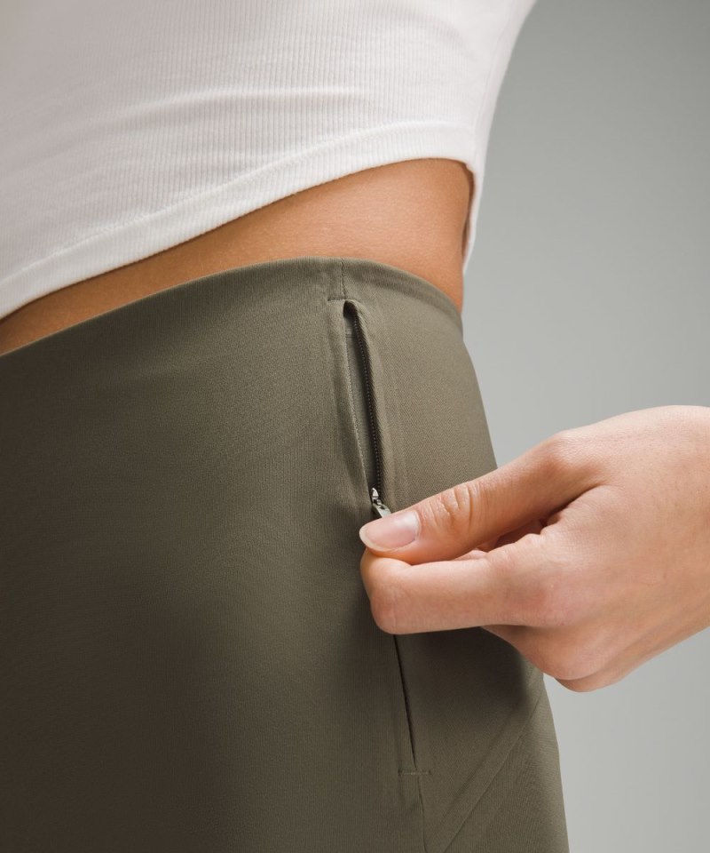 Lululemon Smooth Fit Pull-On High-Rise Cropped Pant Army Green Online Outlet Sale