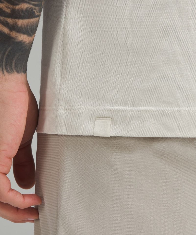 Lululemon Classic-Fit Pique Short-Sleeve Polo Shirt Bone Online Outlet Sale
