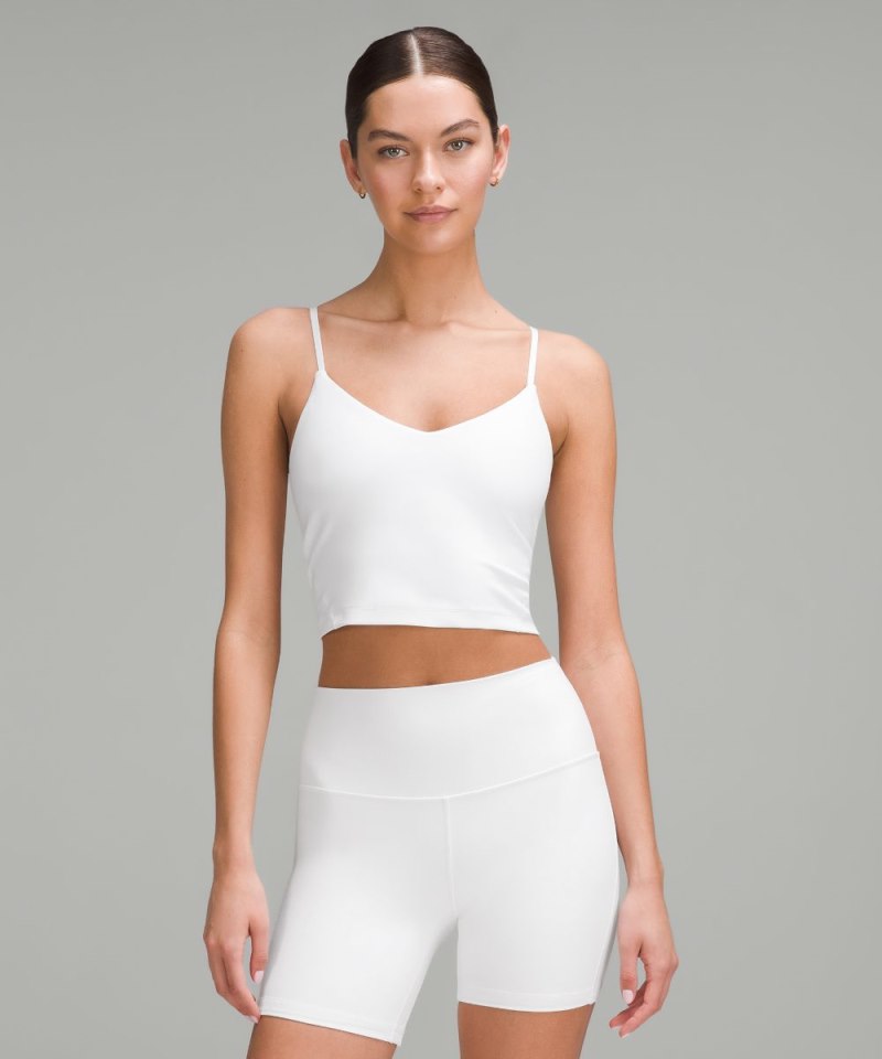 Lululemon Align™ Cropped Cami Tank Top *A / B Cup White Online Outlet Sale